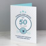 Personalised 'Cheers and Beers' Birthday Card - Image 3