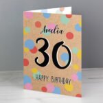 Personalised Colour Confetti Design Birthday Card - Image 3