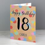 Personalised Colour Confetti Design Birthday Card - Image 4