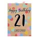 Personalised Colour Confetti Design Birthday Card - Image 5