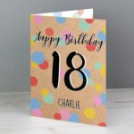Personalised Colour Confetti Design Birthday Card - Image 4
