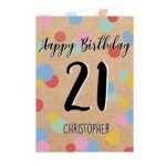 Personalised Colour Confetti Design Birthday Card - Image 5