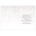 Personalised '25th Silver Anniversary' Card - Image 2