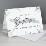Personalised 'On Your Baptism' Card