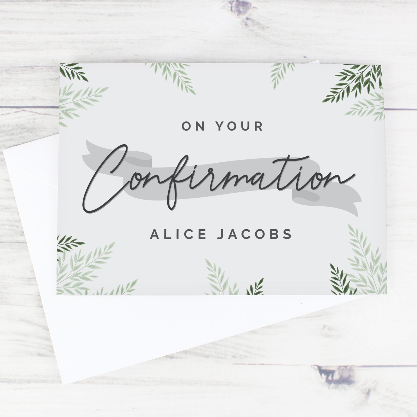 GC00664 Personalised 'On Your Confirmation' Card Personalised 'On Your Confirmation' Card - Image 1