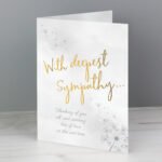 Personalised 'With Deepest Sympathy...' Memorial Card