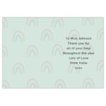 Personalised Rainbow Design 'Thank You' Card - Image 2