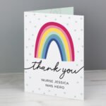 Personalised Rainbow Design 'Thank You' Card - Image 5