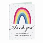 Personalised Rainbow Design 'Thank You' Card - Image 6