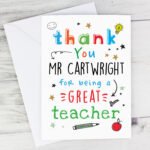 Personalised 'Thank You For Being a Great Teacher' Card - Image 4