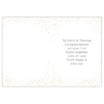 Personalised 'Congratulations!' Gold Confetti Design Card - Image 2