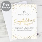 Personalised 'Congratulations!' Gold Confetti Design Card - Image 4