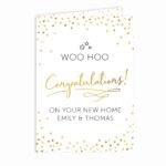Personalised 'Congratulations!' Gold Confetti Design Card - Image 5