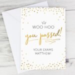 Personalised 'You Passed!' Gold Confetti Design Card - Image 4
