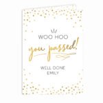 Personalised 'You Passed!' Gold Confetti Design Card - Image 5