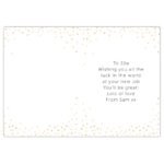 Personalised 'Good Luck!' Gold Confetti Design Card - Image 2