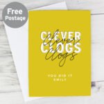Personalised 'Clever Clogs' Card - Image 3