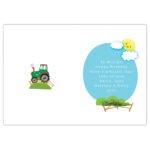 Personalised Children's Tractor Themed Birthday Card - Image 5