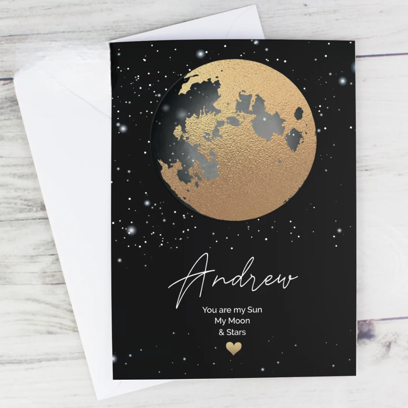 GC00686 Personalised ‘You Are My Sun, My Moon & Stars’ Card Personalised ‘You Are My Sun, My Moon & Stars’ Card - Image 1
