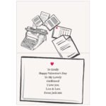 Personalised 'You're Just My Type' Typewriter Design Card - Image 2