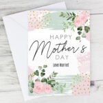 Personalised 'Happy Mother's Day' Abstract Rose Design Card - Image 4