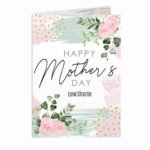 Personalised 'Happy Mother's Day' Abstract Rose Design Card - Image 5
