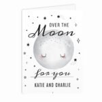 Personalised 'Over The Moon For You' Card - Image 4