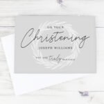 Personalised 'On Your Christening You Are Truly Blessed' Card