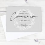 Personalised 'On Your First Holy Communion You Are Truly Blessed' Card