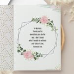 Personalised Floral Abstract Design Photo Upload Card - Image 2