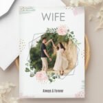 Personalised Floral Abstract Design Photo Upload Card - Image 5