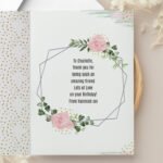 Personalised Floral Abstract Design Photo Upload Card - Image 7