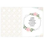 Personalised Floral Abstract Design Photo Upload Card - Image 9