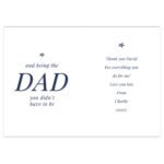 Personalised 'Thank You For STEPping Into My Life' Stepdad Card - Image 2