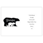 Personalised 'My Fingers May Be Small...' Bears Motif Card - Image 5
