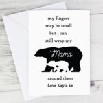 Personalised 'My Fingers May Be Small...' Bears Motif Card - Image 7