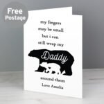 Personalised 'My Fingers May Be Small...' Bears Motif Card - Image 8