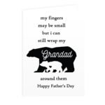 Personalised 'My Fingers May Be Small...' Bears Motif Card - Image 9
