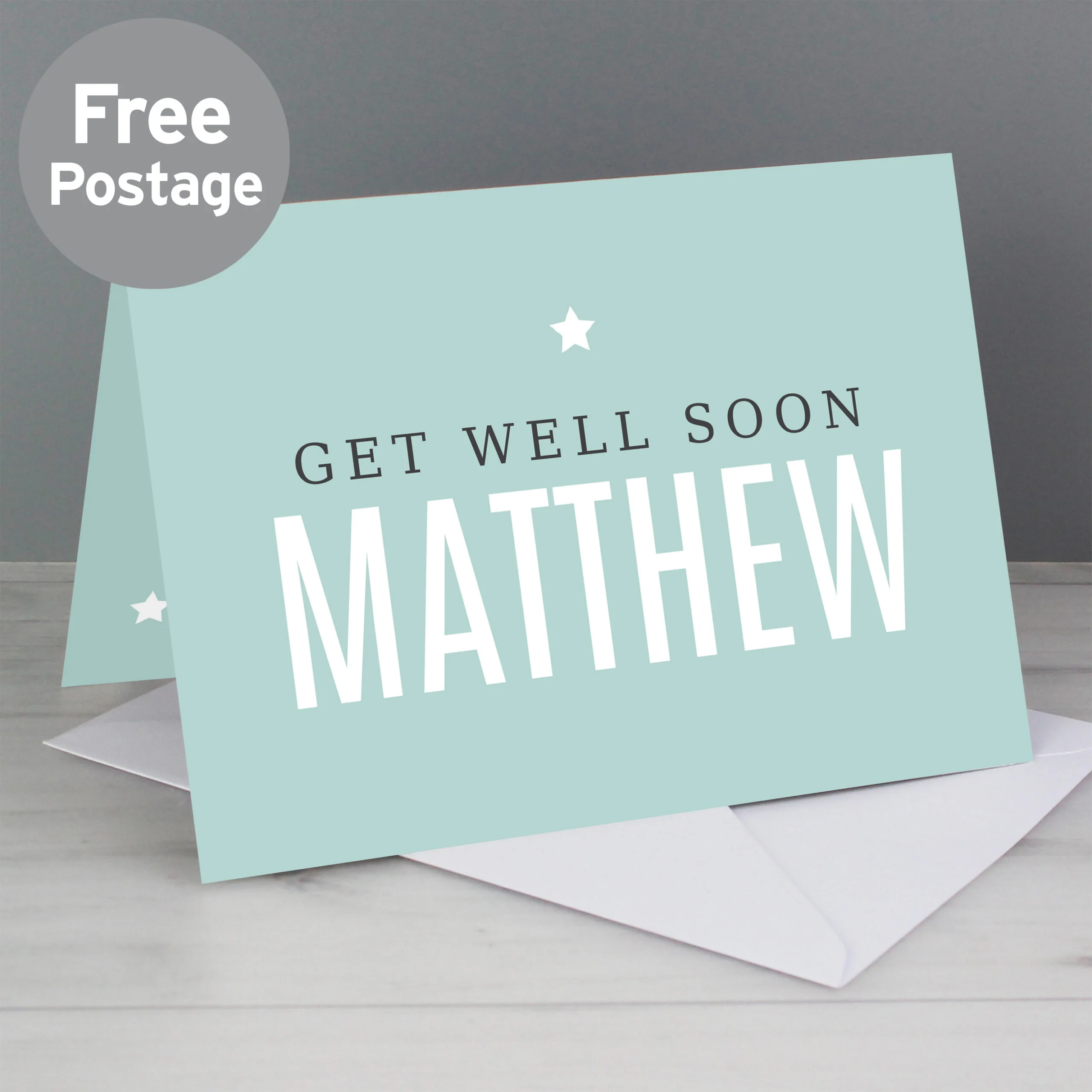 Personalise Star Motif Any Message Card - Image 4