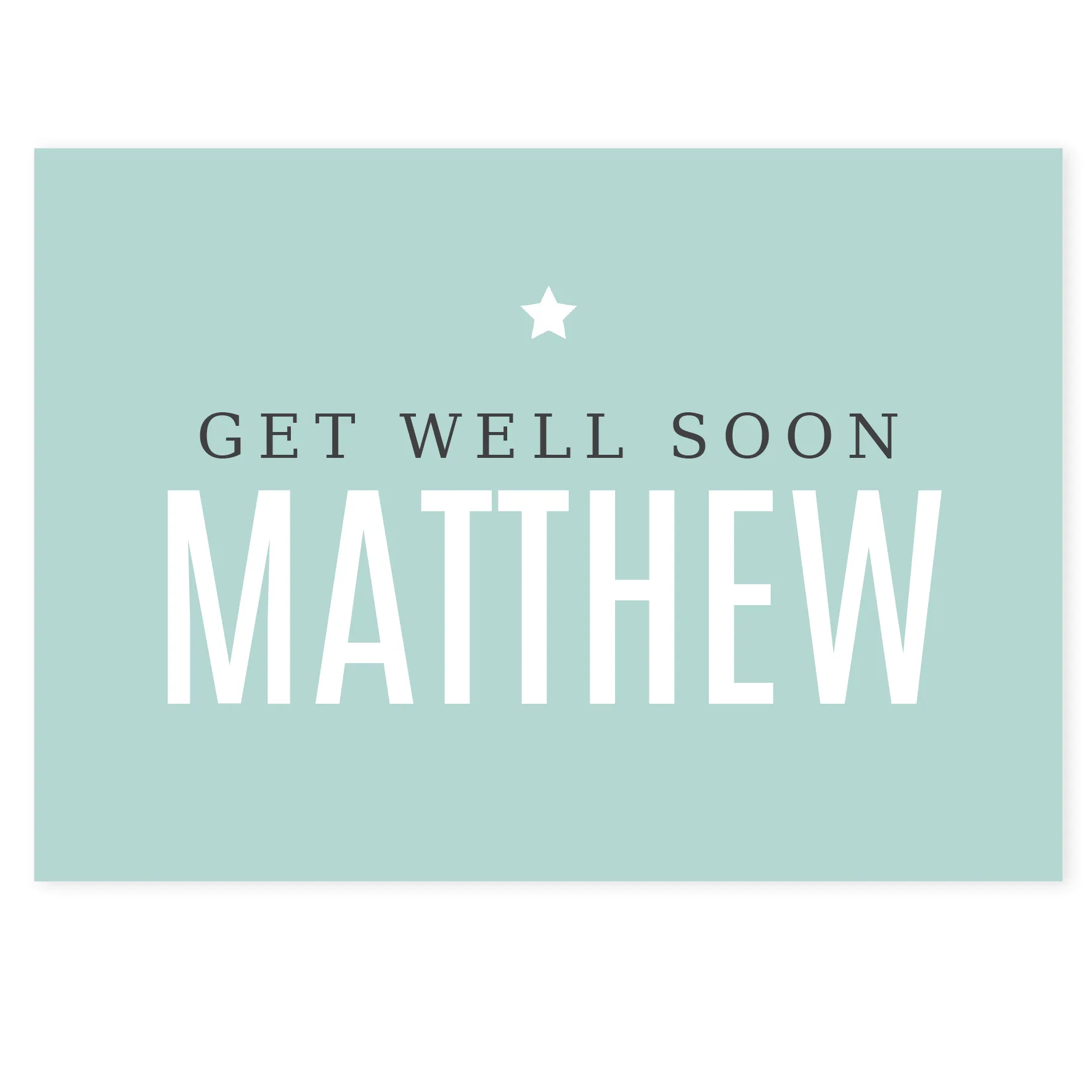 Personalise Star Motif Any Message Card - Image 6
