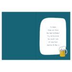 Personalised 'Happy Birthday' Beer Design Card - Image 2