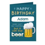 Personalised 'Happy Birthday' Beer Design Card - Image 5