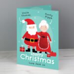 Personalised 'Mr & Mrs Claus' Christmas Card