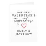Personalised 'Our First Valentine's Together' Card - Image 5