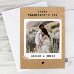 Personalised Rustic Polaroid Design Photo Upload Card