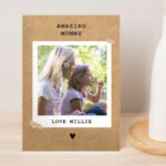 Personalised Rustic Polaroid Design Photo Upload Card - Image 6
