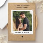 Personalised Rustic Polaroid Design Photo Upload Card - Image 8