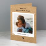 Personalised Rustic Polaroid Design Photo Upload Card - Image 9