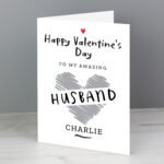 Personalised 'Happy Valentine's Day' Card
