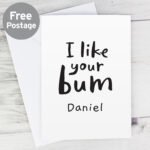 Personalised 'I Like Your Bum' Card - Image 2
